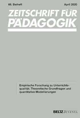 Cover Zeitschrift für Pädagogik 